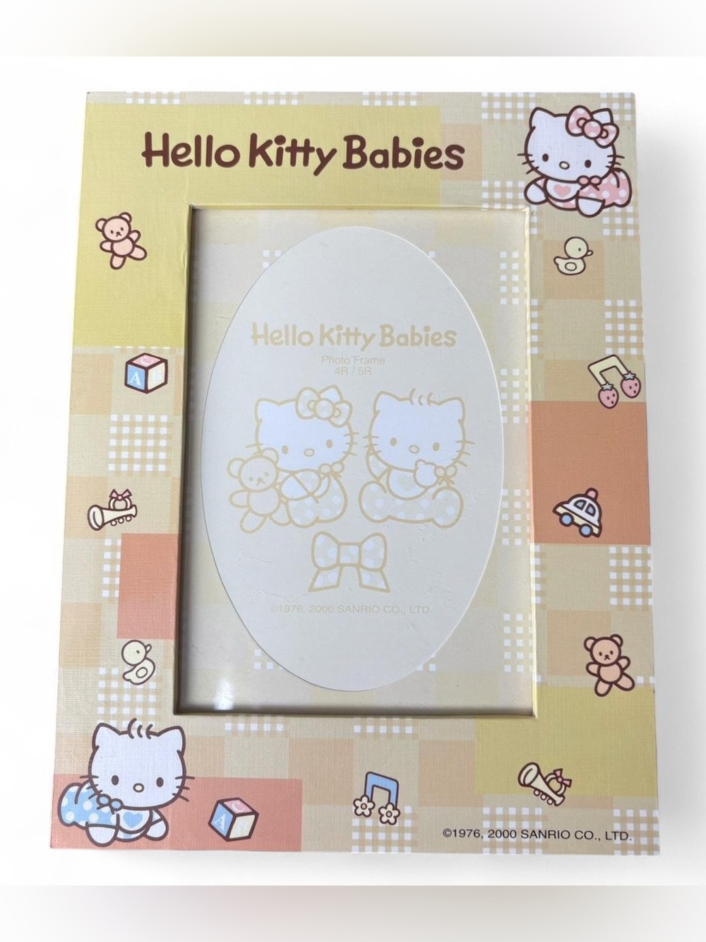 Hello Kitty Babies Photo Frame 9.3 x 7' For Portrait 6 x 4' Photo 2000 Vintage